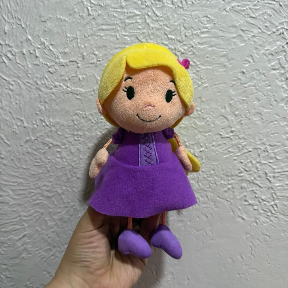 Hallmark Disney Princess Rapunzel dangling feet Plush Stuffed Doll